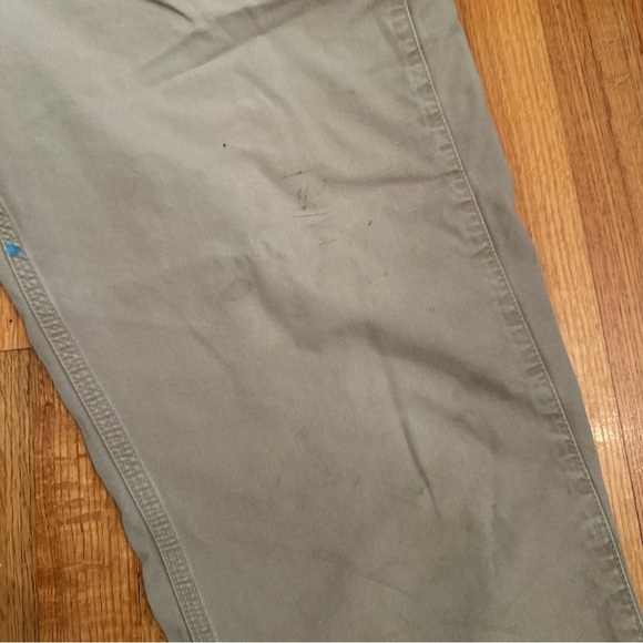 Carhartt Canvas Pants Men's 38 x 34 Relaxed Fit Beige Tan Work Utility (T) - Picture 12 of 16